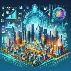 "Jakarta's digital twin research center for urban management showcasing advanced technology and urban planning innovation."